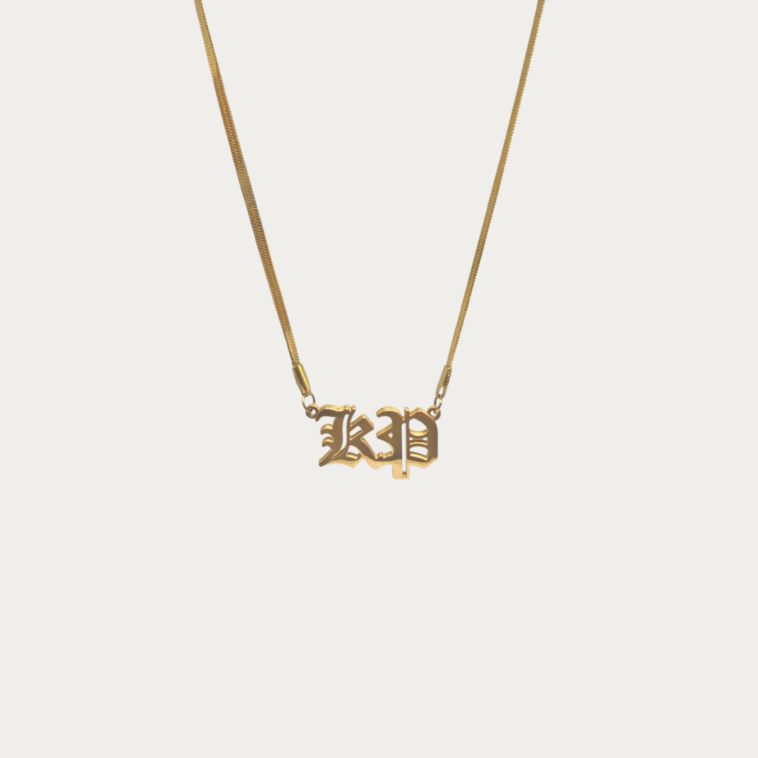 Double Plated Snake Chain Name Necklace