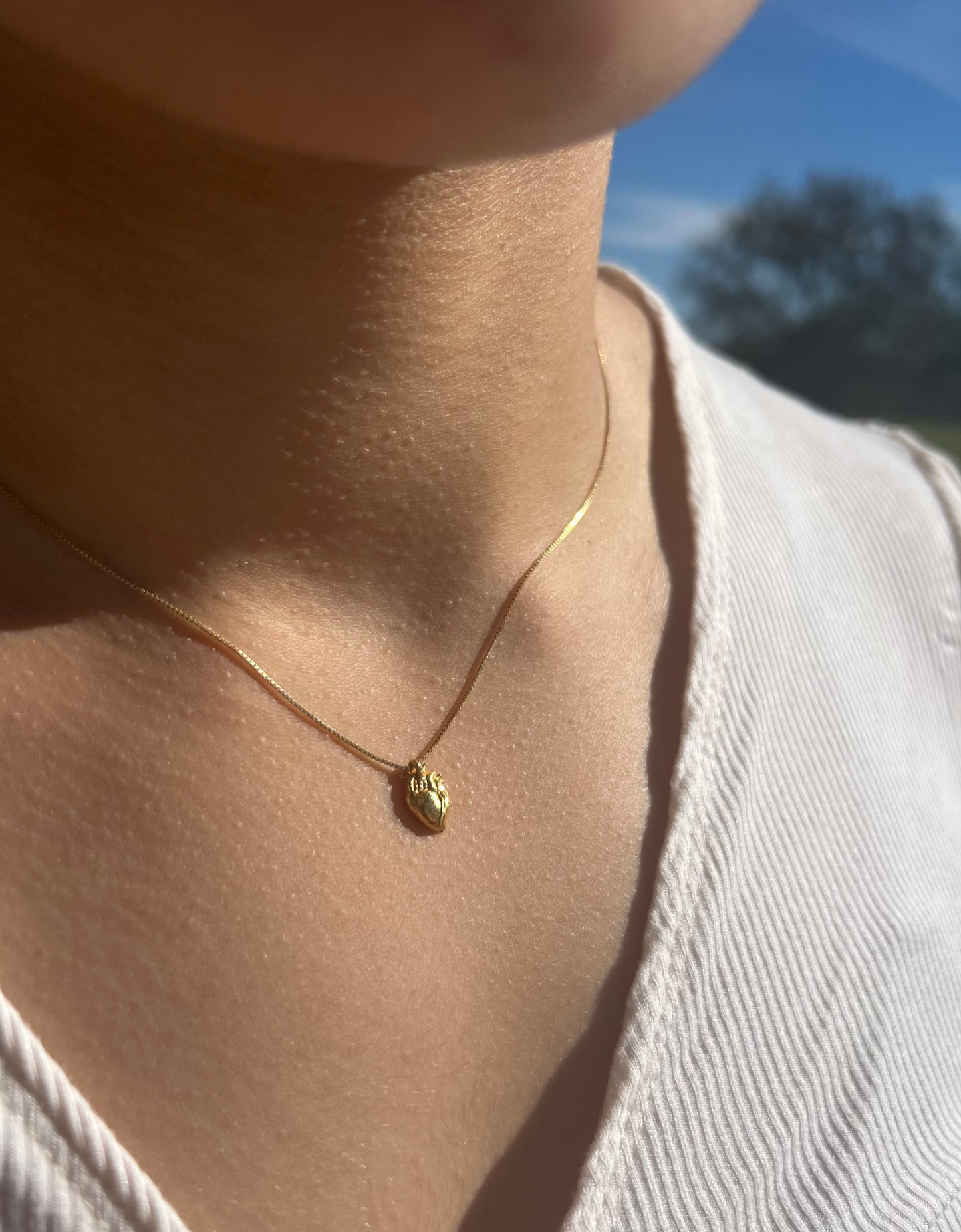 Heart of Gold Pendant Necklace