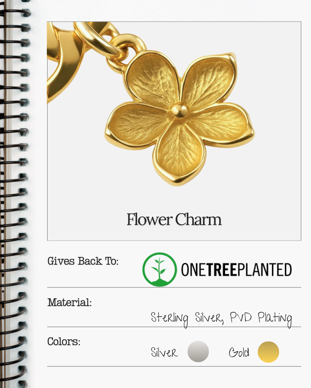 Flower Charm (Environmental Awareness)