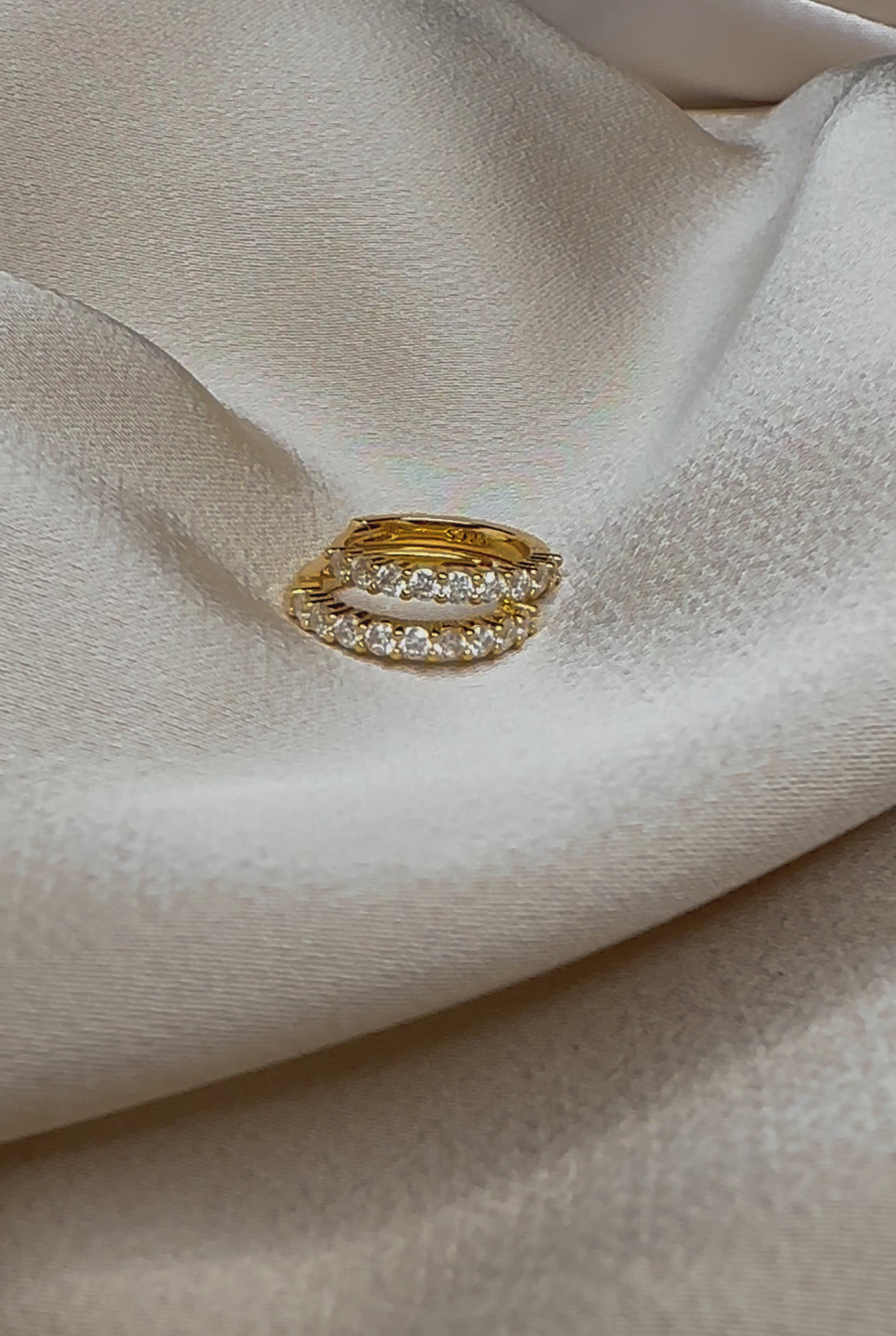 Moissanite Diamond Hoop Earrings